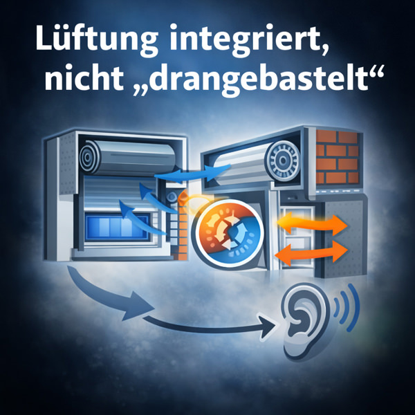 Lüftung integriert, nicht „drangebastelt“
